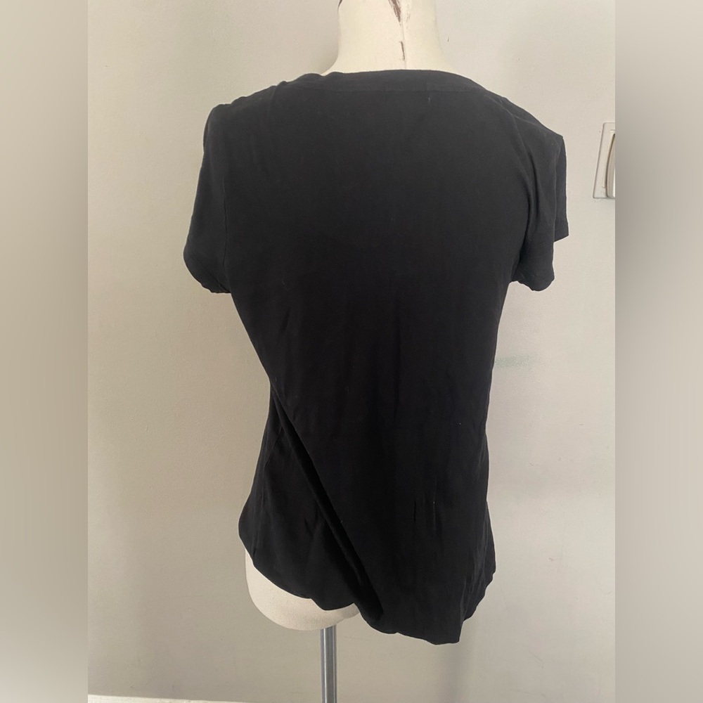 Mossimo Supply Co. Black and White Patterned Camisole,Old Navy black top - Picture 7 of 13